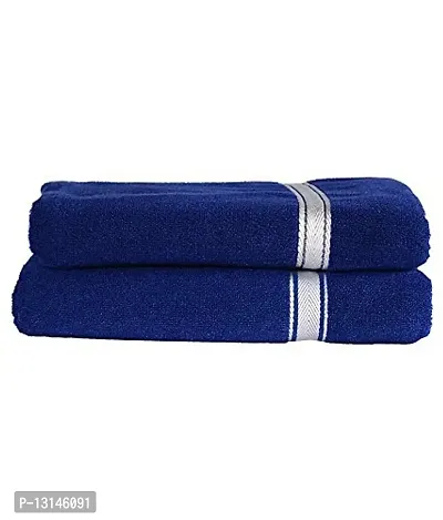 The Home Story Blue Cotton Towel Set Towel - Set of 2-thumb0