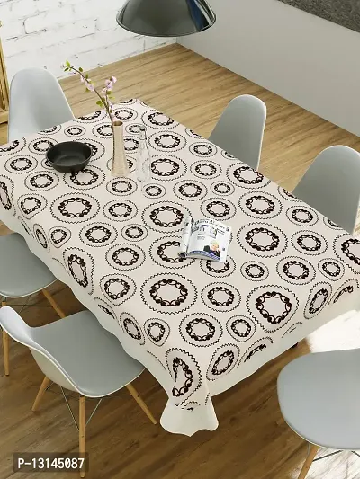 Clasiko 6 Seater Pvc Table Cover; Kitchen Utensils With Checks; Anti Slip; 60X90 Inches; 6 Seater