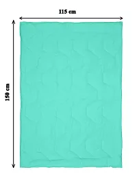 Clasiko Babies & Kids All Season Reversible Crib Blanket; 200 GSM; 0-8 Years; Size - 45x60 Inches; Green & Sea Green-thumb3