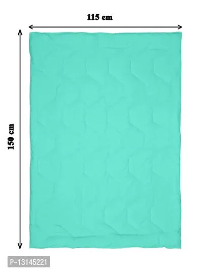 Clasiko Babies & Kids All Season Reversible Crib Blanket; 200 GSM; 0-8 Years; Size - 45x60 Inches; Green & Sea Green-thumb4