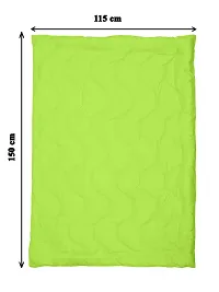 Clasiko Babies & Kids All Season Reversible Crib Blanket; 200 GSM; 0-8 Years; Size - 45x60 Inches; Green & Sea Green-thumb4