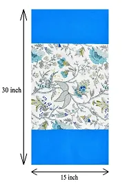 Clasiko? Cotton Bolster Covers; Set of 2; 220 TC; Printed with Blue Border; 30x15 Inches-thumb3