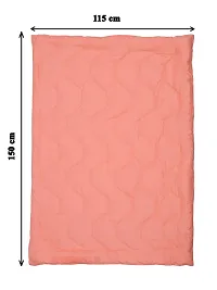 Clasiko Babies & Kids All Season Reversible Crib Blanket; 200 GSM; 0-8 Years; Size - 45x60 Inches; Candy Peach & Cream-thumb4