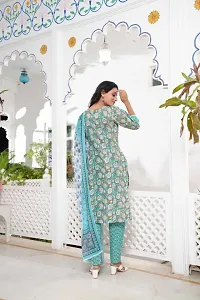 New Trendy Collection Cotton Printed Kurta set for women-thumb3