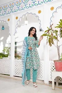 New Trendy Collection Cotton Printed Kurta set for women-thumb4