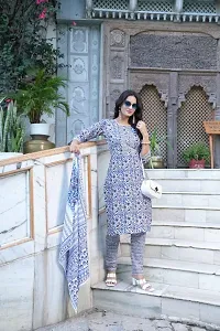 New Trendy Collection Cotton Printed Kurta set for women-thumb2