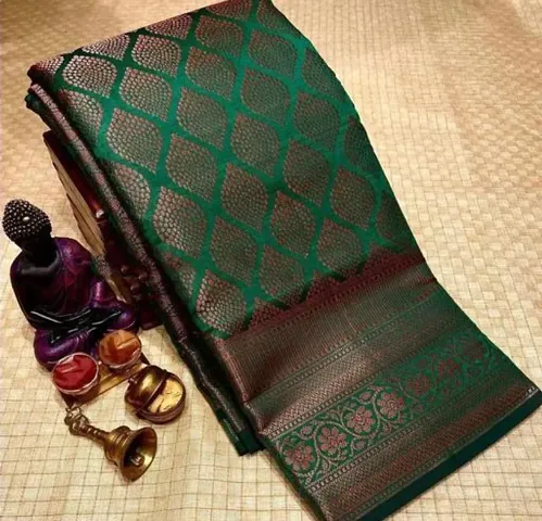 Elegant Polyester Saree with Blouse piece 