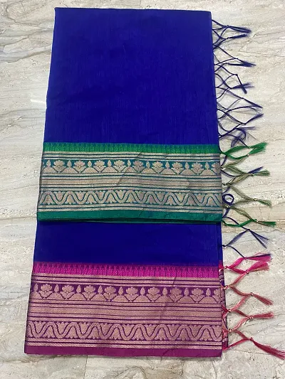 Hot Selling Cotton Saree with Blouse piece 