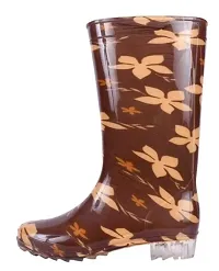 Style Brown Gumboots For Women-thumb1