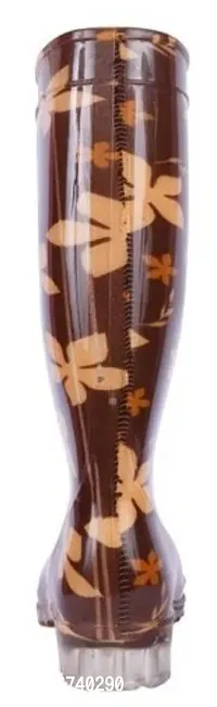 Style Brown Gumboots For Women-thumb3