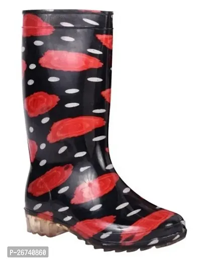 Style Black Gumboots For Women-thumb0
