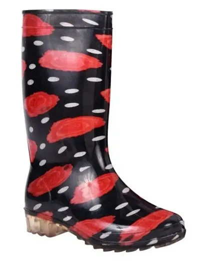 Style Black Gumboots For Women
