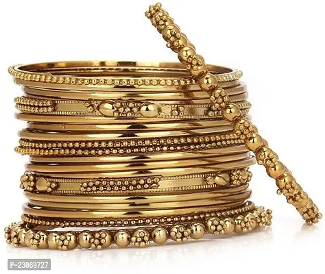 Alloy Gold-Plated Bangle Set  (Pack Of 40)-thumb2