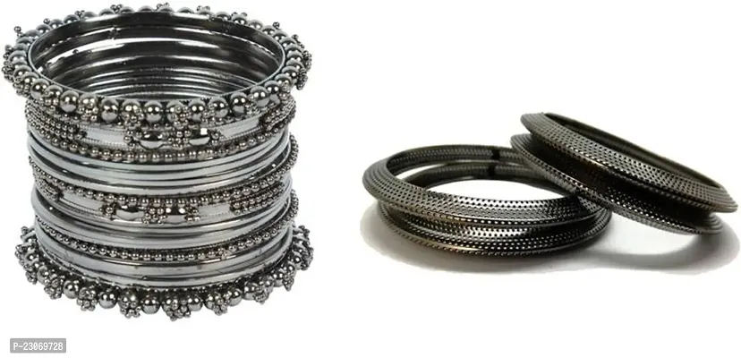 Metal Bangle Set  (Pack Of 22)