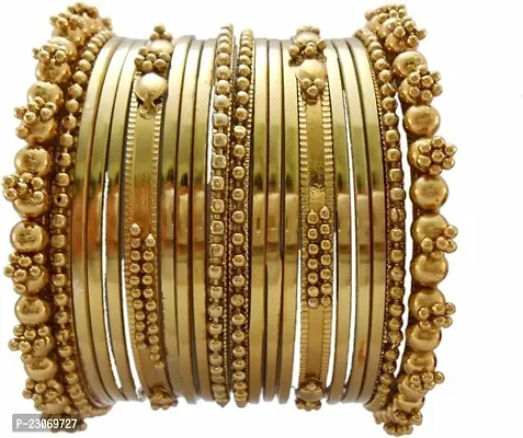 Alloy Gold-Plated Bangle Set  (Pack Of 40)-thumb3