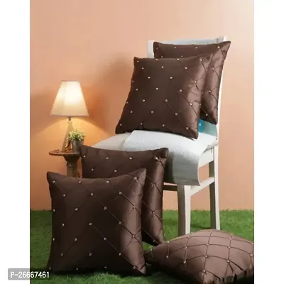Perfect Cushion Covers for Home Decor - Brown  16 X16 Inch