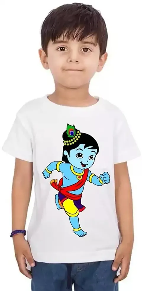 GIFTSBALA Radhe Krishna T-Shirt for Boys Girls49