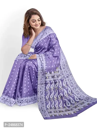 Beautiful Cotton Woven Design Saree Without Blouse Piece-thumb3