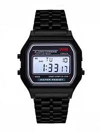 Fancy PRO Digital Square Dial Unisex Wrist Watch for Men  Women-thumb1