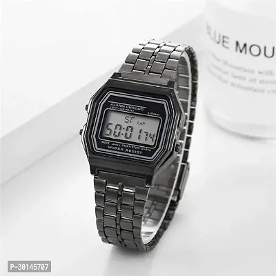 Fancy PRO Digital Square Dial Unisex Wrist Watch for Men  Women-thumb3