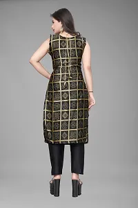 Stylish Jacquard Kurta And Pant With Dupatta Set For Women-thumb2