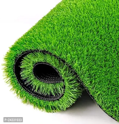 Mats Avenue Artificial Grass Mat Carpet For Balcony Home Decoration Floor Mat For Living Room Entrance Green Color (60X90 Cm)-thumb0