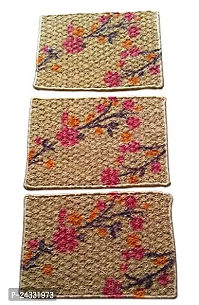 Mats Avenue Floral Door Mat (Coir, Rubber, 14X20 Inches)