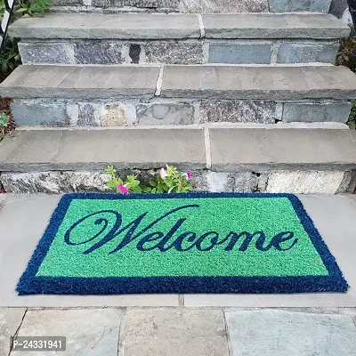 Mats Avenue Coir Door Mat 30X60 Cm Hand Printed Welcome Pattern For All Floor And Entrance Set Of 1-thumb0