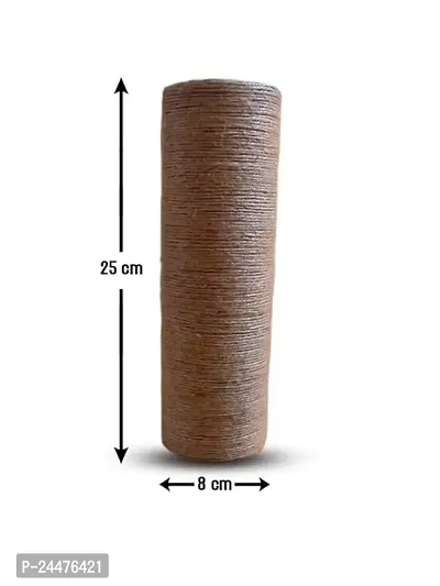 Mats Avenue Cat Scratch , Claw Training and Playing Toy Made of Soft Jute Yarn Hard Paper and Natural Gum Specially for Kittens and Persian Cats Brown Color 26 x 9 CM Natural .-thumb2