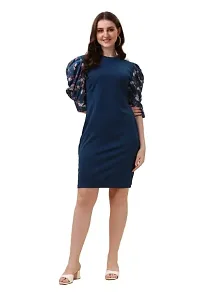 styalish and Fancy Dresse for Women (XL, Peacock Blue)-thumb1