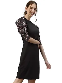 New-Look-Women's Knitted & Dyed Lycra Dress (L, Black)-thumb3