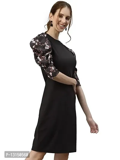 New-Look-Women's Knitted & Dyed Lycra Dress (L, Black)-thumb4