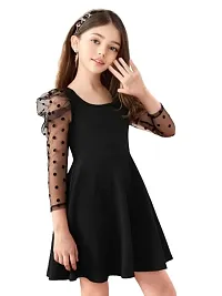 RJ-Flawsome Stylish Girls Frocks & Dresses (15-16 Years, Black)-thumb4