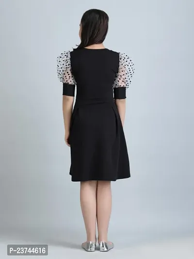 Trendy Attractive Wool Bodycon Dress for Girls-thumb2