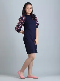 Trendy Attractive Cotton Blend Bodycon Dress for Girls-thumb2