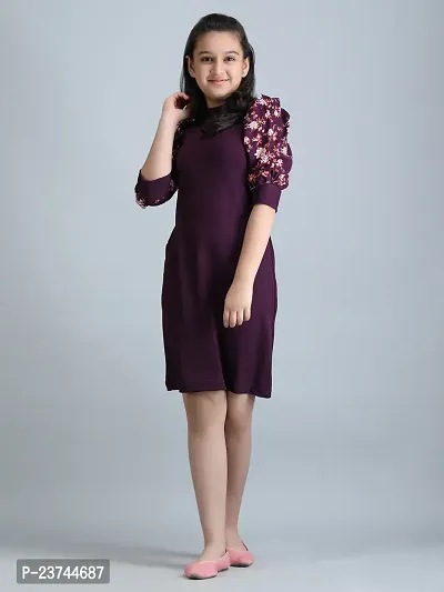 Trendy Attractive Cotton Blend Bodycon Dress for Girls-thumb0