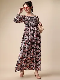 Stylish Crepe Printed Dress For Women-thumb4