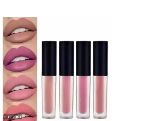 Beauty Liquid Lipstick 4 Different Shades Nude Edition-thumb0