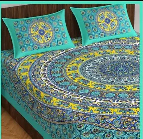 New Arrival Cotton Printed Double Bedsheets