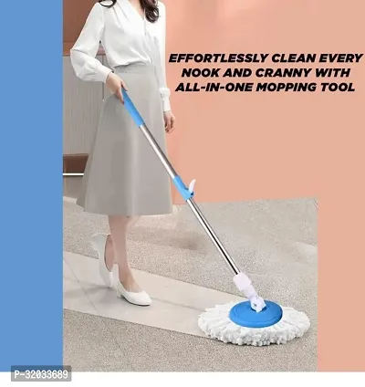 Metal Spin Mop with Long Handler