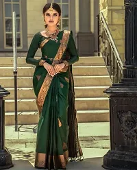 Beautiful Banarasi Silk Saree with Blouse Piece-thumb1