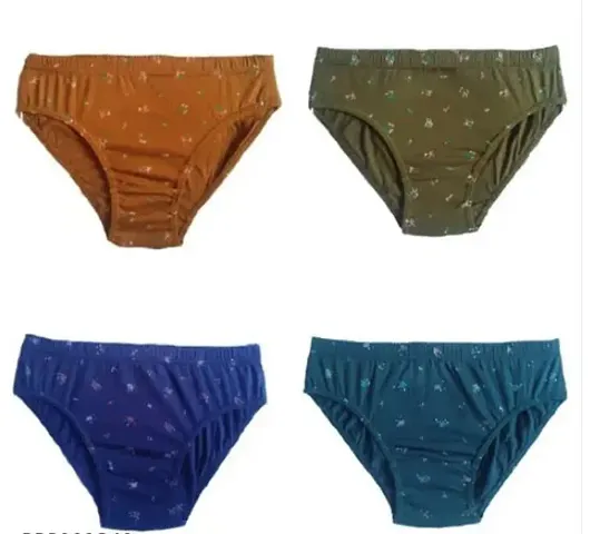 Stylish Blend Briefs For Women Pack Of 4