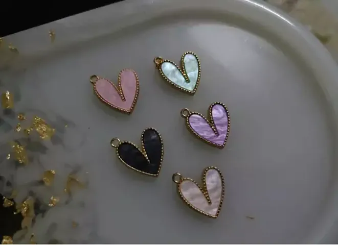 Heart Charms High Quality Charms Set Of 5