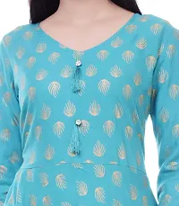 FAB X Women's Rayon Regular Kurta-thumb4