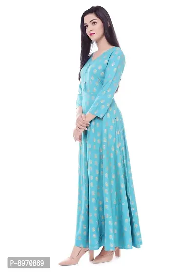 FAB X Women's Rayon Regular Kurta-thumb5