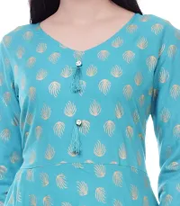 FAB X Women's Rayon Regular Kurta-thumb3