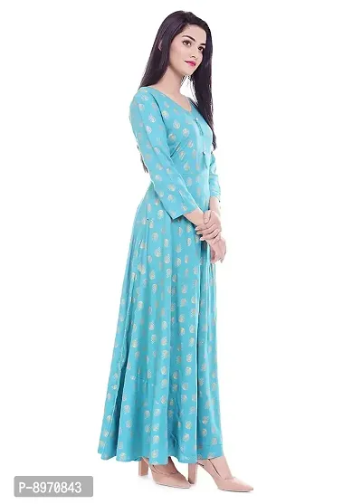 FAB X Women's Rayon Regular Kurta-thumb3