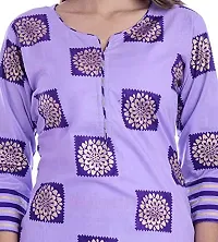 FAB X Cotton Kurta with Palazzo Woman and Girls Purple-thumb4