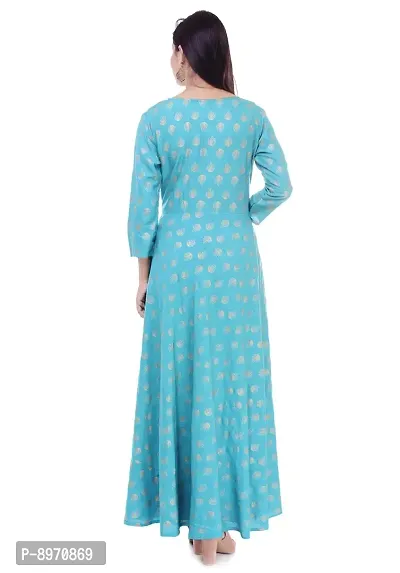 FAB X Women's Rayon Regular Kurta-thumb2