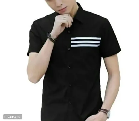 Men Short Sleeves Casual Shirt-thumb0